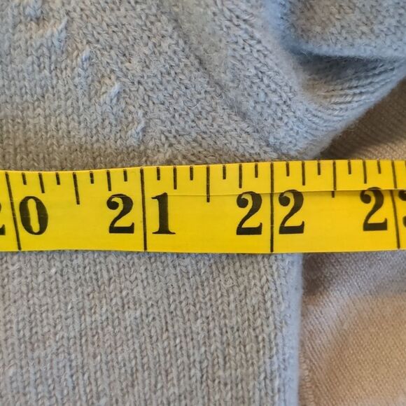 Patrick James Classic Soft Lambs Wool Sweater V-Neck, Blue, Warm - Picture 5 of 6